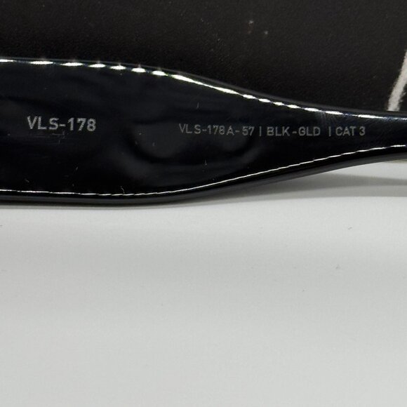 NEW VALENTINO VLS-178A BLACK OVAL SUNGLASSES VALENTINO main image 5